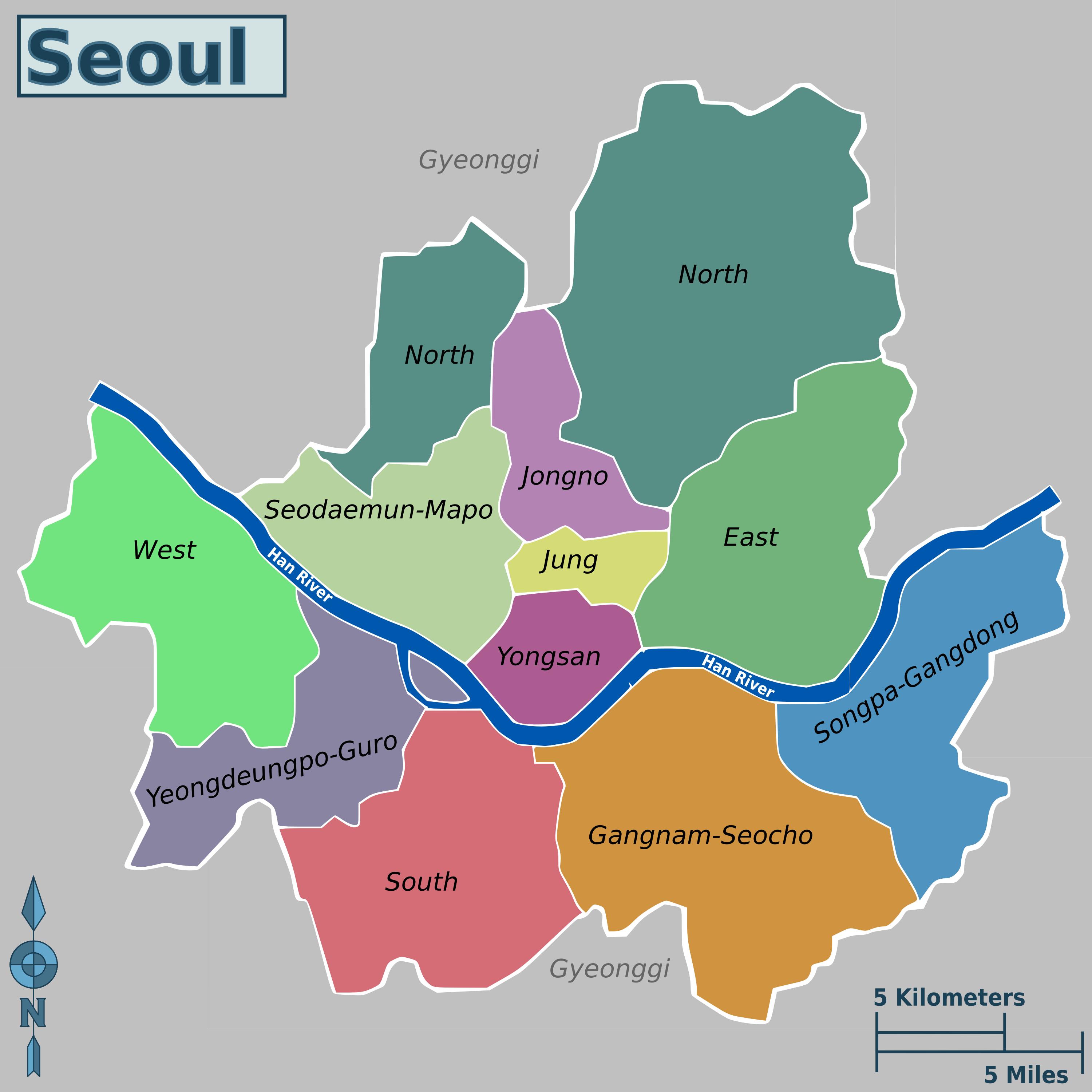 Mapa De Seul Mapa Offline E Mapa Detalhado Da Cidade De Seul | Images ...